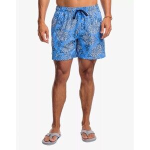Lilly Pulitzer x Southern Tide Swim Trunks in Boca Blue Size Large MSRP $100